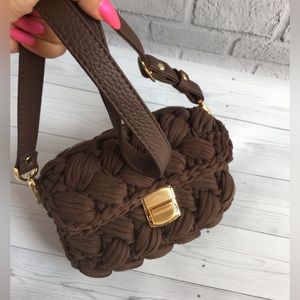 Handmade Tote bag with Vegan strap & handcrafted lock